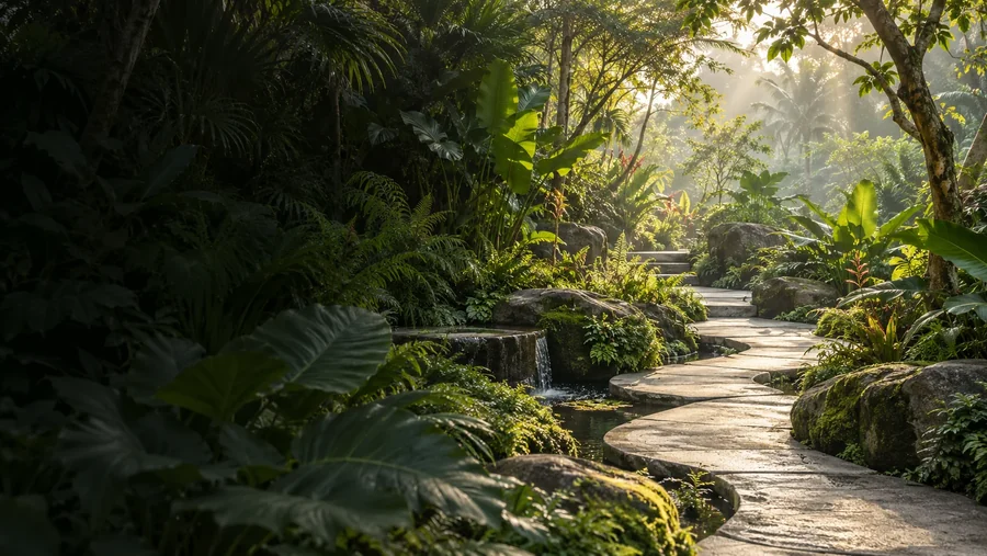 The tropical landscape of Bali